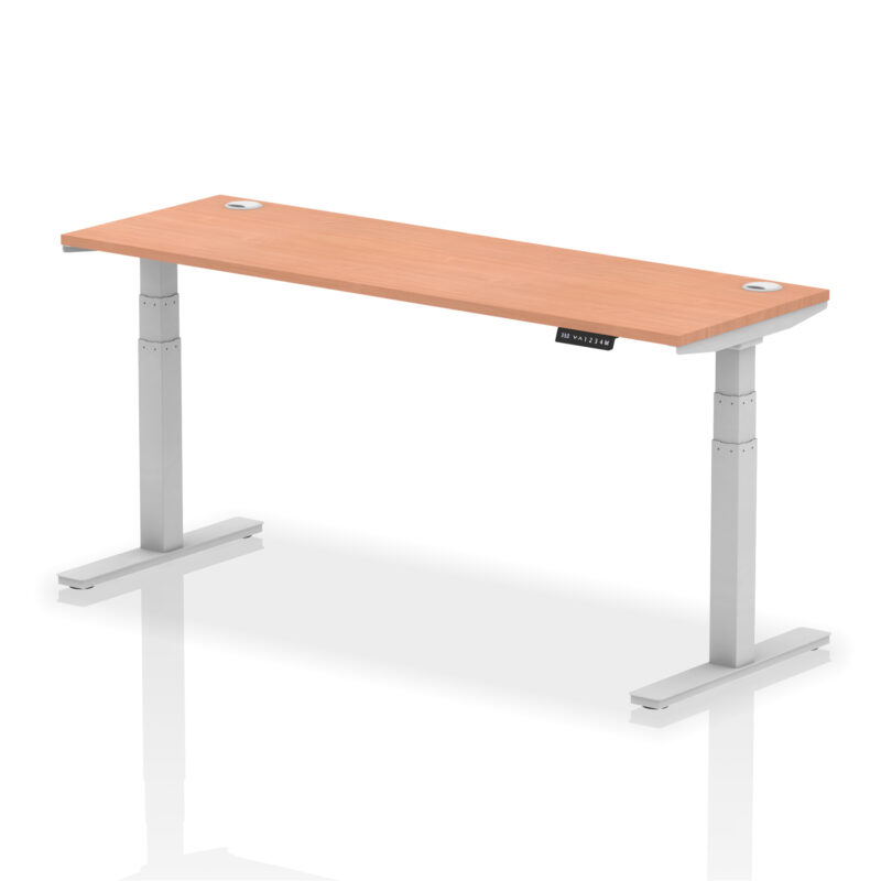 OE - Air Height Adjustable Slimline Desk With Cable Ports - Image 5