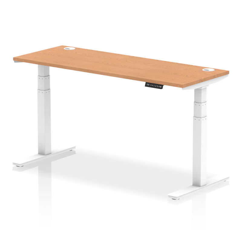 OE - Air Height Adjustable Slimline Desk With Cable Ports - Image 40