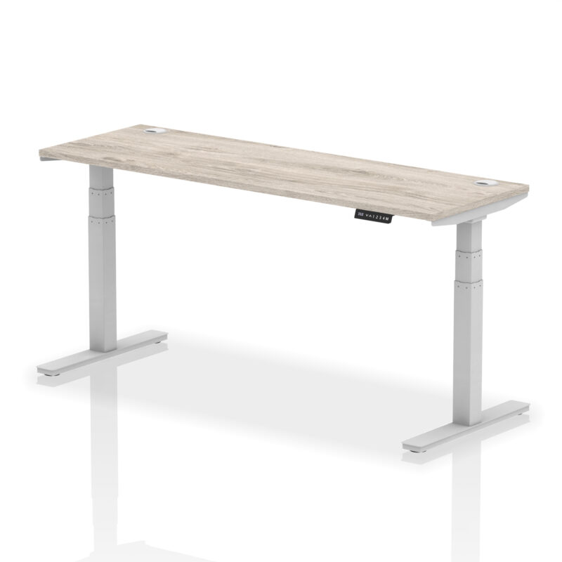 OE - Air Height Adjustable Slimline Desk With Cable Ports - Image 45