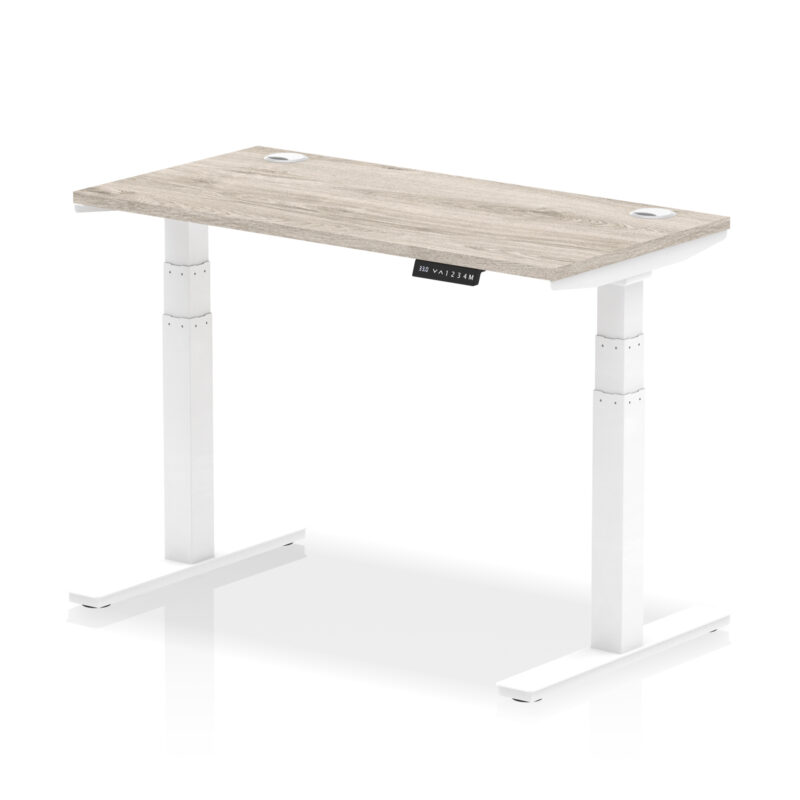 OE - Air Height Adjustable Slimline Desk With Cable Ports - Image 46