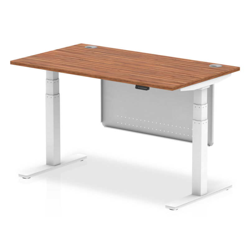 Air Height Adjustable Desk With Cable Ports With Steel Modesty Panel - Image 33