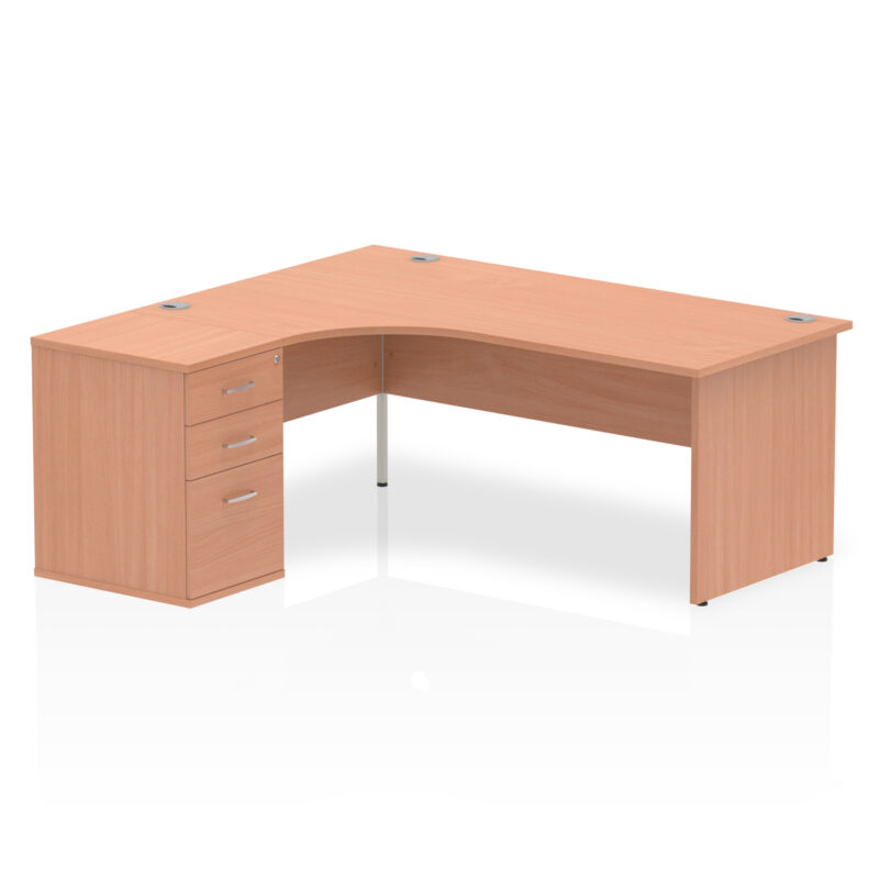 OE - Impulse Panel End Crescent Desk Workstation - Image 9