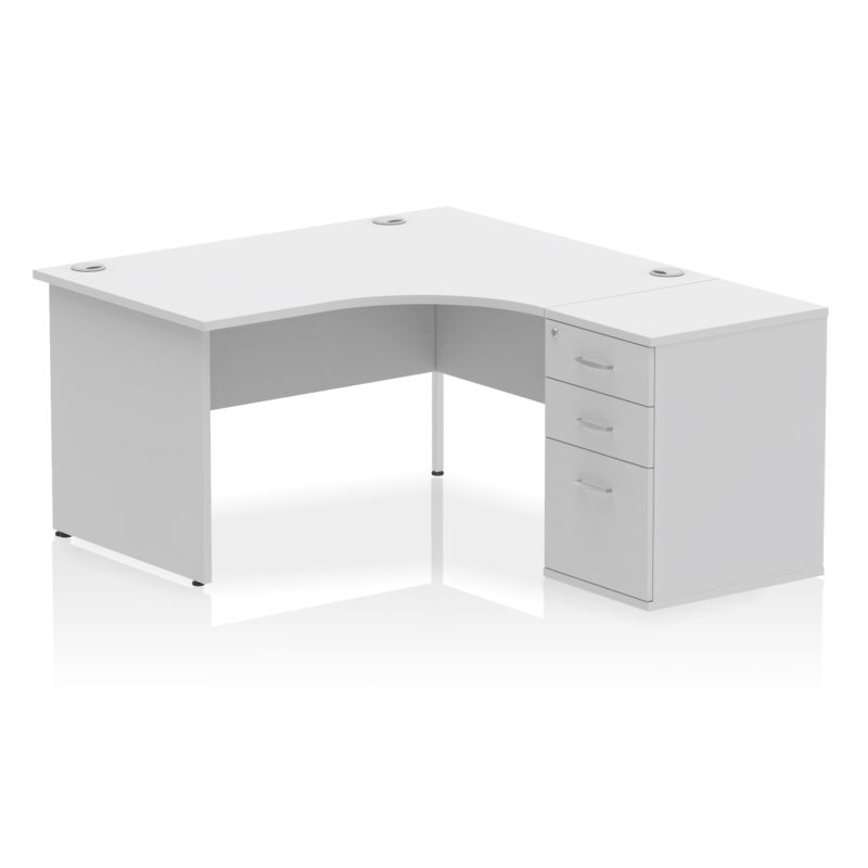 Impulse Panel End Crescent Desk Workstation - Image 76