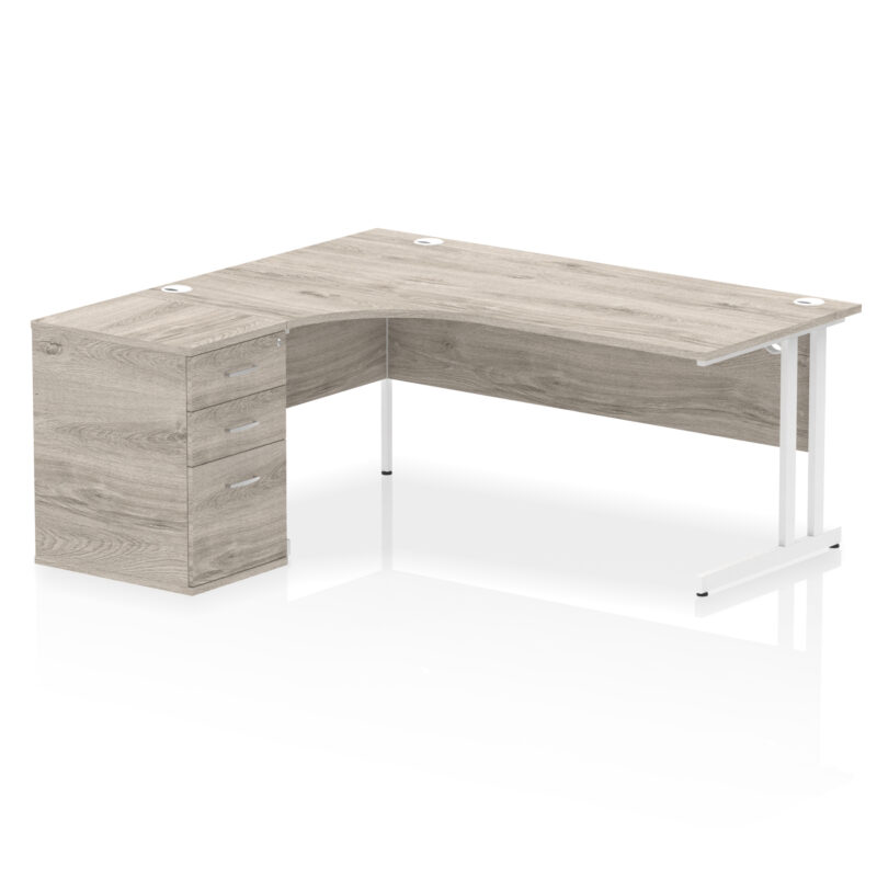 OE - Impulse 1800mm Cantilever Left Crescent Desk Workstation - Image 9
