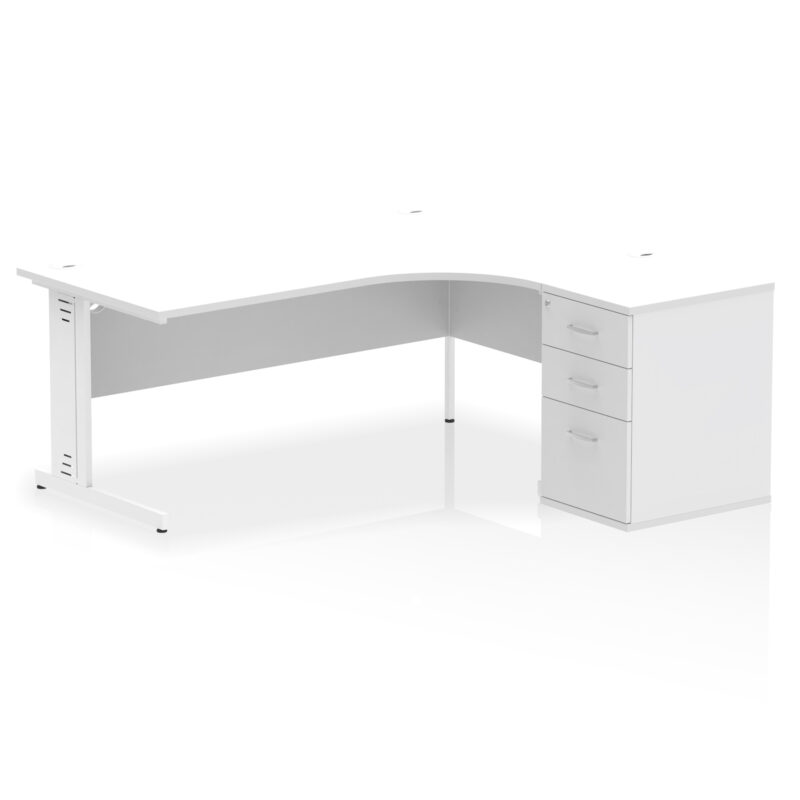 Impulse 1800mm Cable Managed Right Crescent Desk Workstation - Image 33