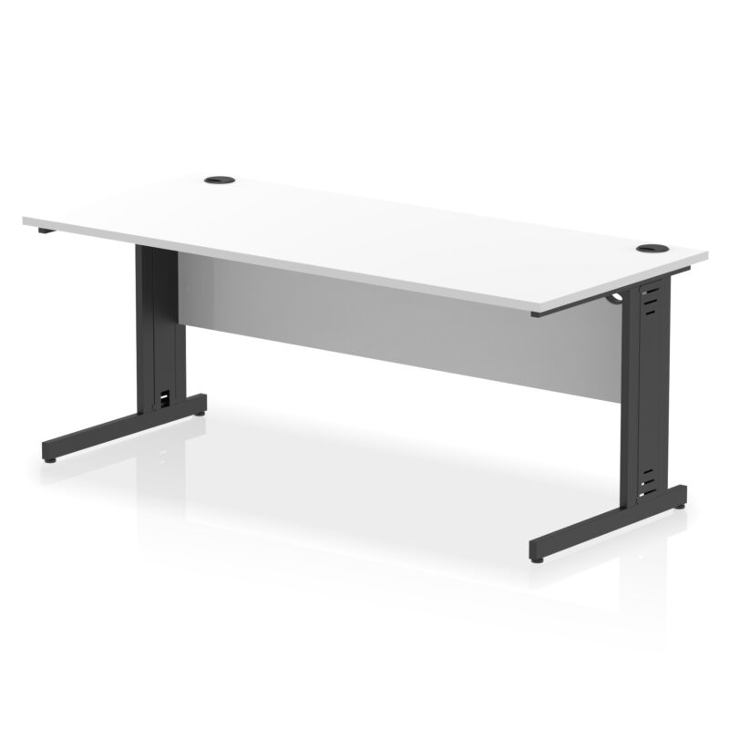 Impulse 1800mm Straight Desk Cable Managed Leg - Image 105