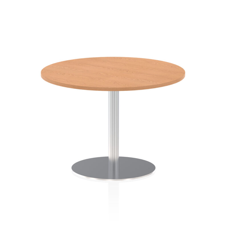 Italia Round Poseur Table Silver Leg - Image 29