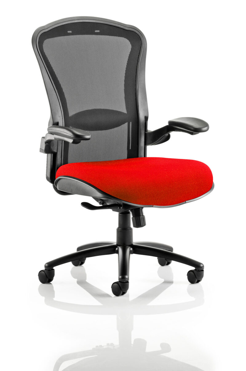 Houston High Mesh Back Heavy Duty Task Operator Office Chair with Arms - Image 5
