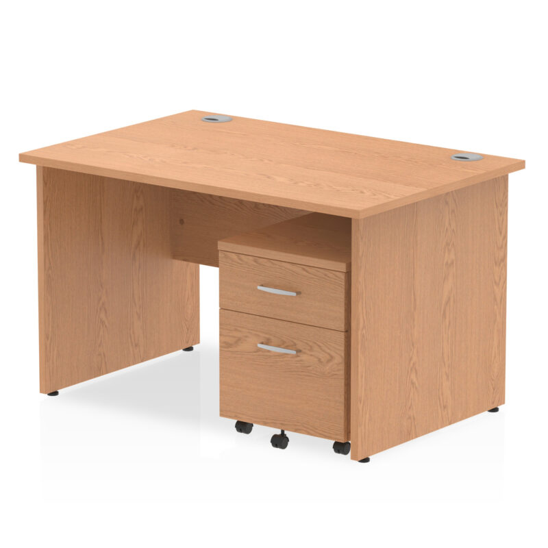 EE - Impulse Panel End Straight Desk With Mobile Pedestal - Image 7