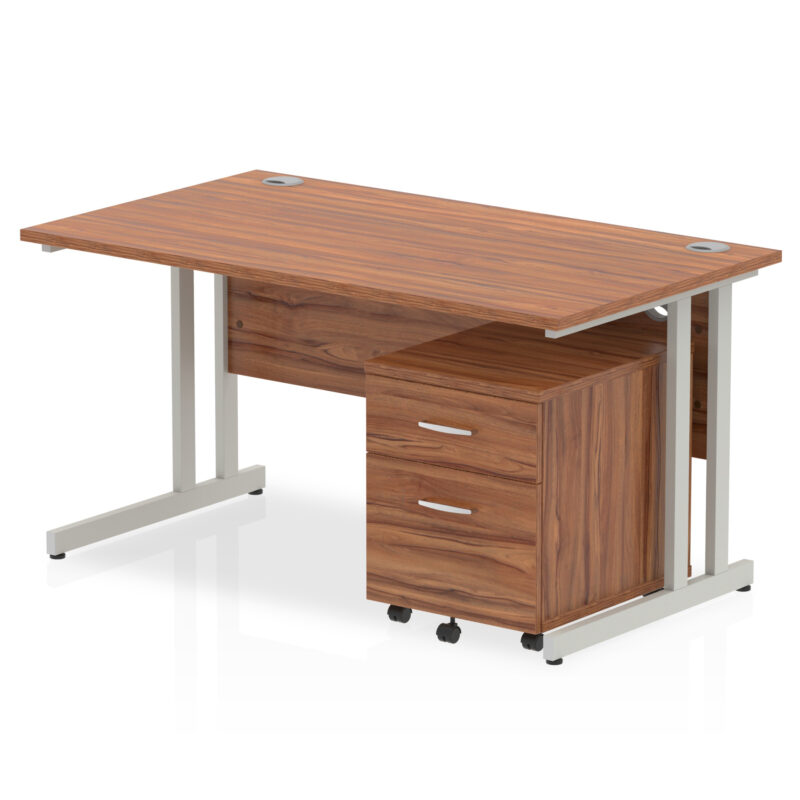 EE - Impulse 1400mm Cantilever Straight Desk With Mobile Pedestal - Image 25