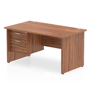 OE - Impulse 1400mm Panel End Straight Desk With Single Fixed Pedestal - Image 5