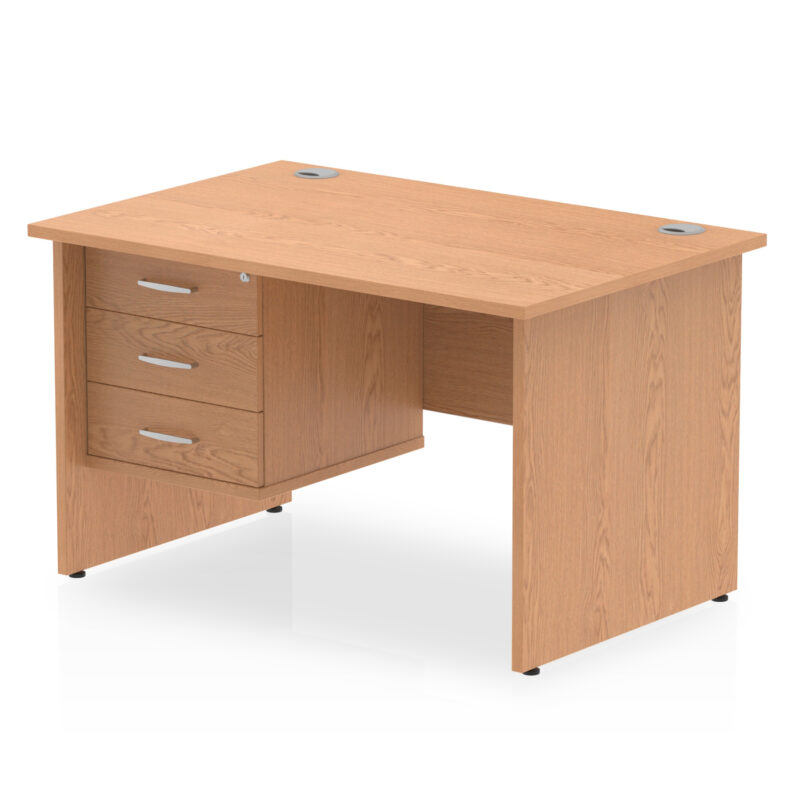 OE - Impulse 1200mm Panel End Straight Desk With Single Fixed Pedestal - Image 12