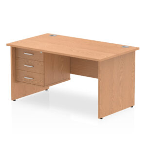 OE - Impulse 1400mm Panel End Straight Desk With Single Fixed Pedestal - Image 12