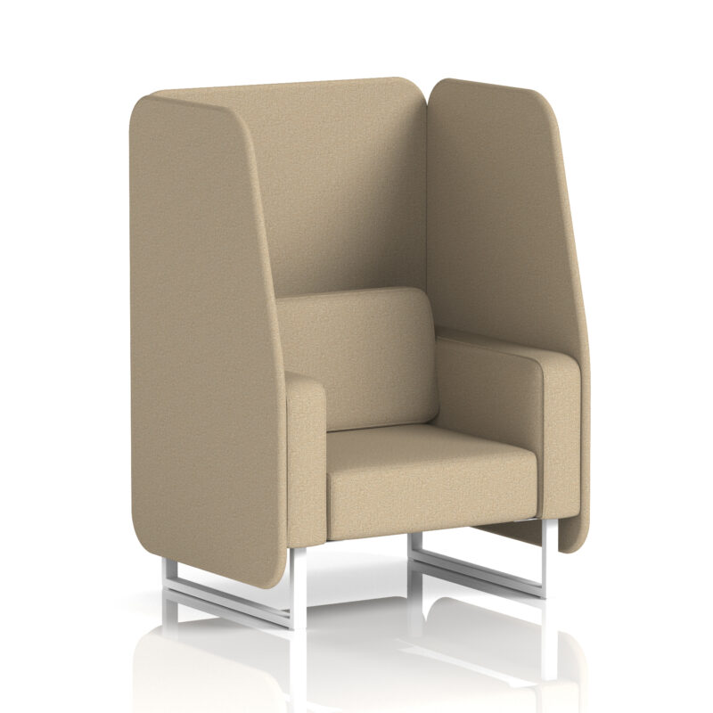 Brixworth Open Booth With White Legs in Single Tone - Image 49