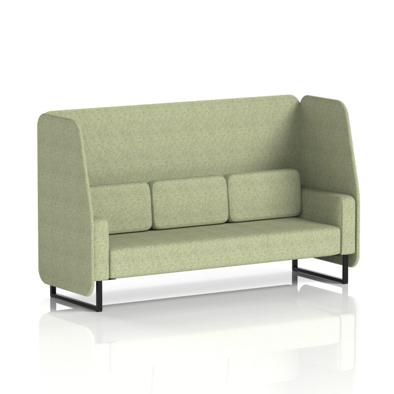 Brixworth Open Booth With Black Legs in Single Tone - Image 3
